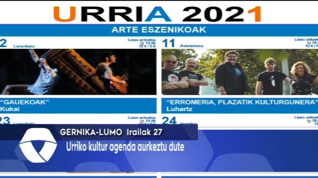 Urriko kultur agenda aurkeztu dute