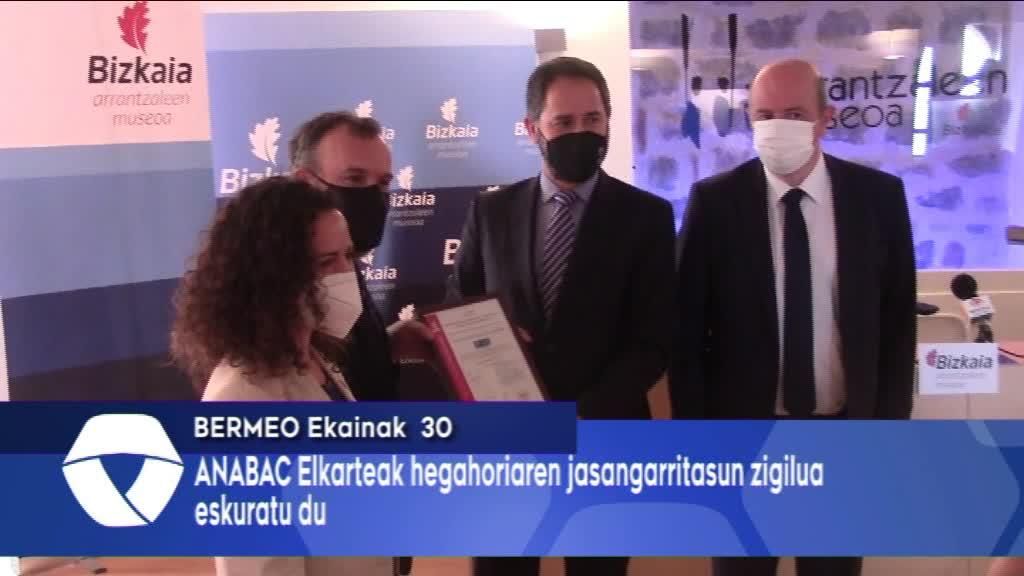 Jasangarritasun ziurtagiria jaso du ANABAC elkarteak