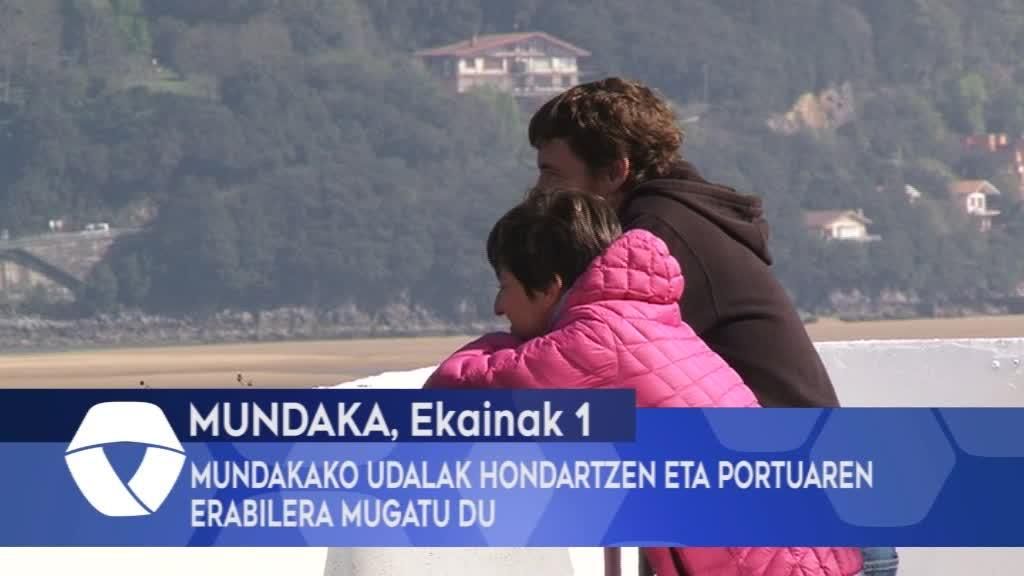 Mundakako Udalak hondartzen eta portuaren erabilera mugatu du