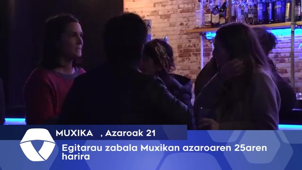 Egitarau zabala Muxikan azaroaren 25aren harira