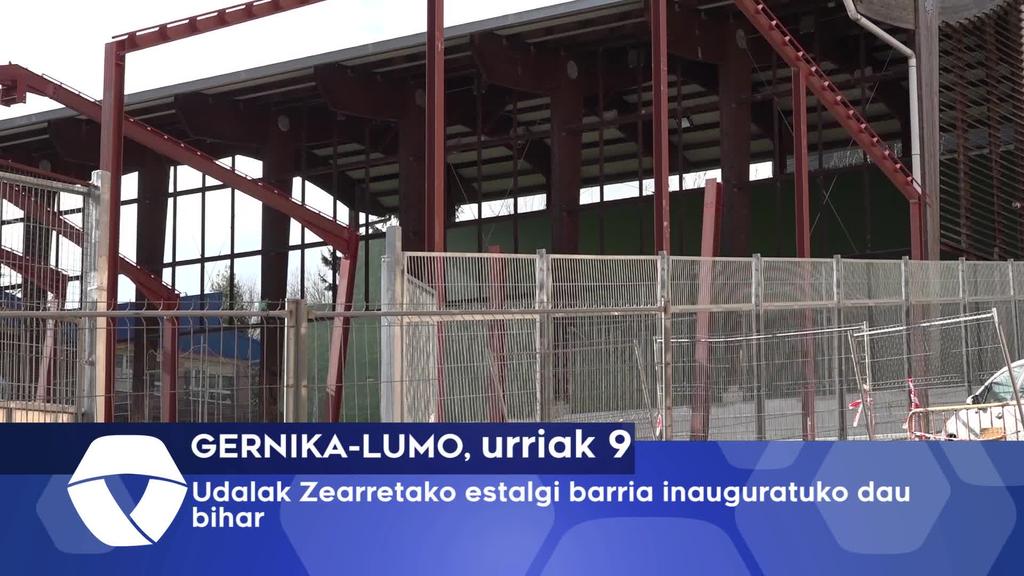 Udalak Zearretako estalgi barria inauguratuko dau bihar