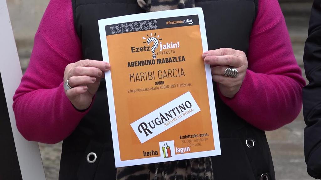 Maribi Garciak irabazi dau abenduko ‘Ezetz Jakin’ lehiaketa