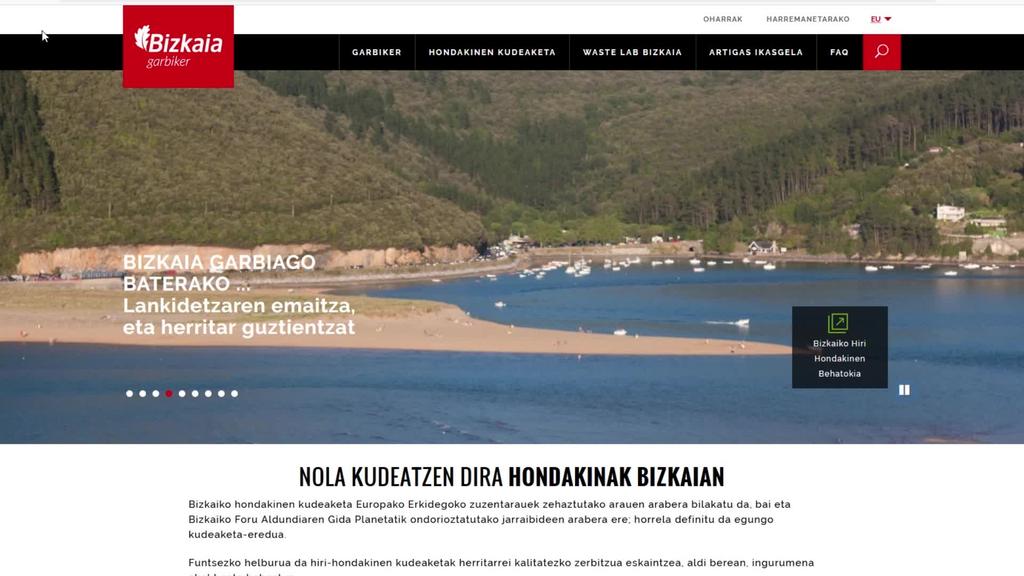 Bermeoko herriak Garbigune mugikorra izango dau urtarrilaren 14tik 28ra, Atalden