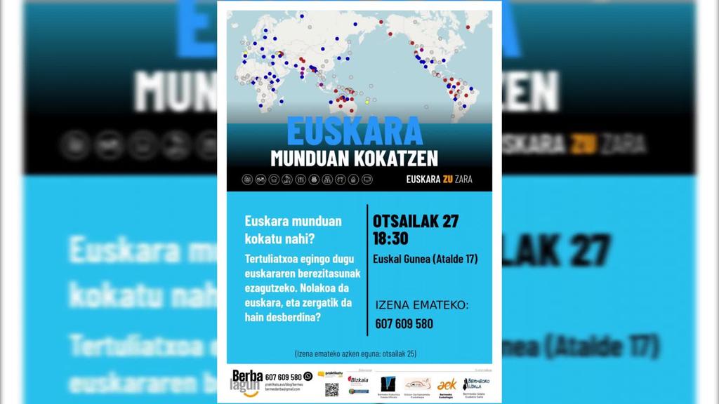Bi ekintza izango dira Bermeon, euskaraz jarduteko