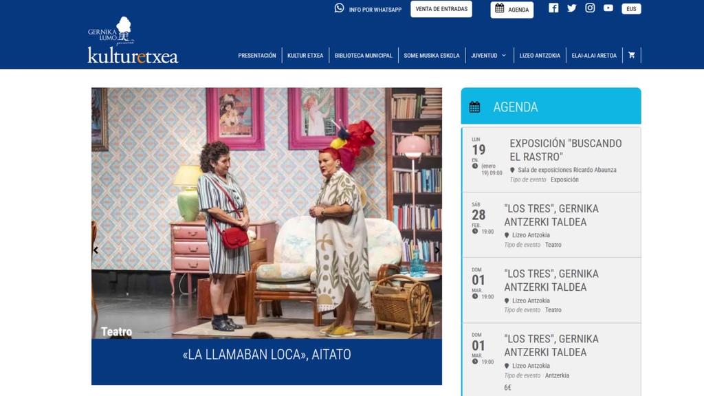 Martxoko egitaraua zein dan jakinarazi dabe Gernika-Lumoko Kultur Etxetik
