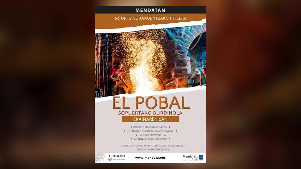 El Pobal, Sopuertako burdinolara irteera 60 urtetik gorakoentzako, ekainaren 6an
