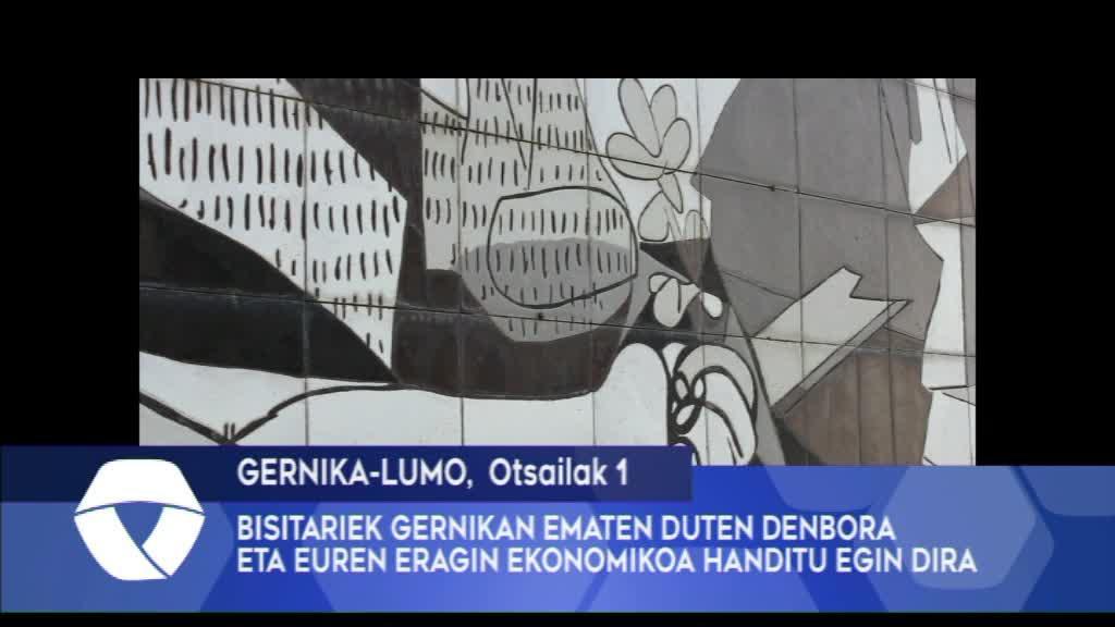 BISITARIEK GERNIKAN EMATEN DUTEN DENBORA ETA EUREN ERAGIN EKONOMIKOA HANDITU EGIN DIRA