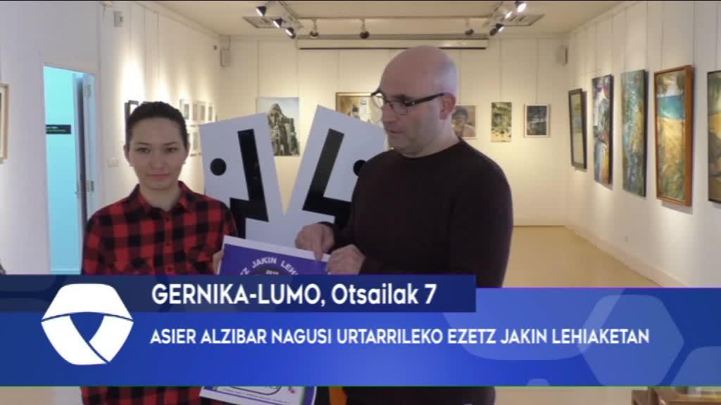 ASIER ALZIBAR NAGUSI URTARRILEKO EZETZ JAKIN LEHIAKETAN.Stereo