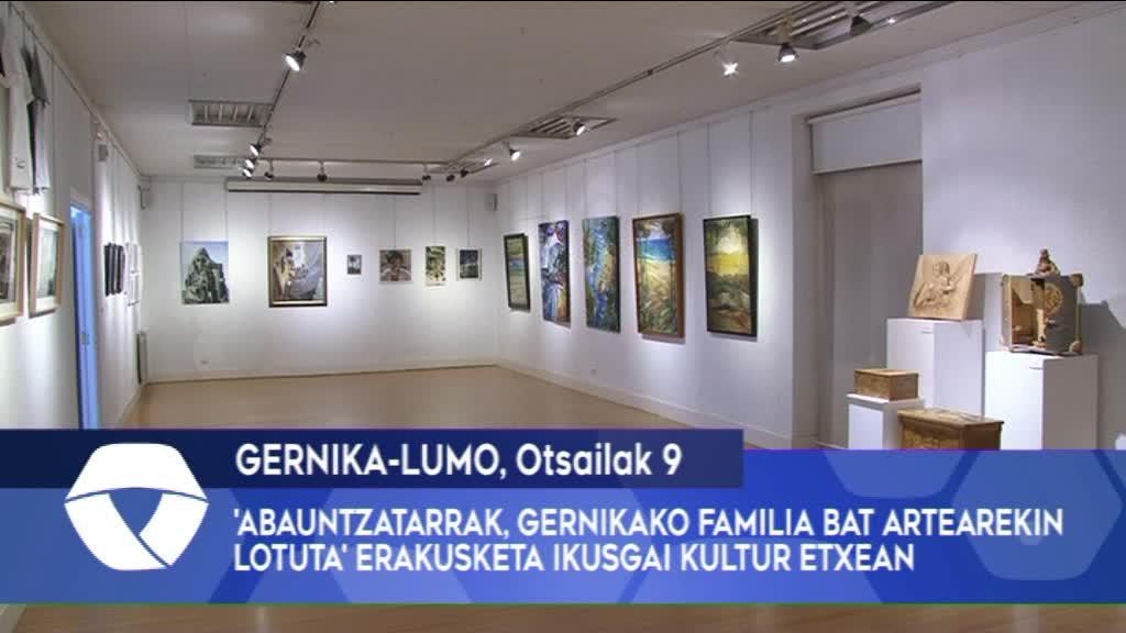 ‘Abauntzatarrak, Gernikako Familia Bat Artearekin Lotuta’ erakusketa ikusgai Gernika-Lumoko Kultur Etxean