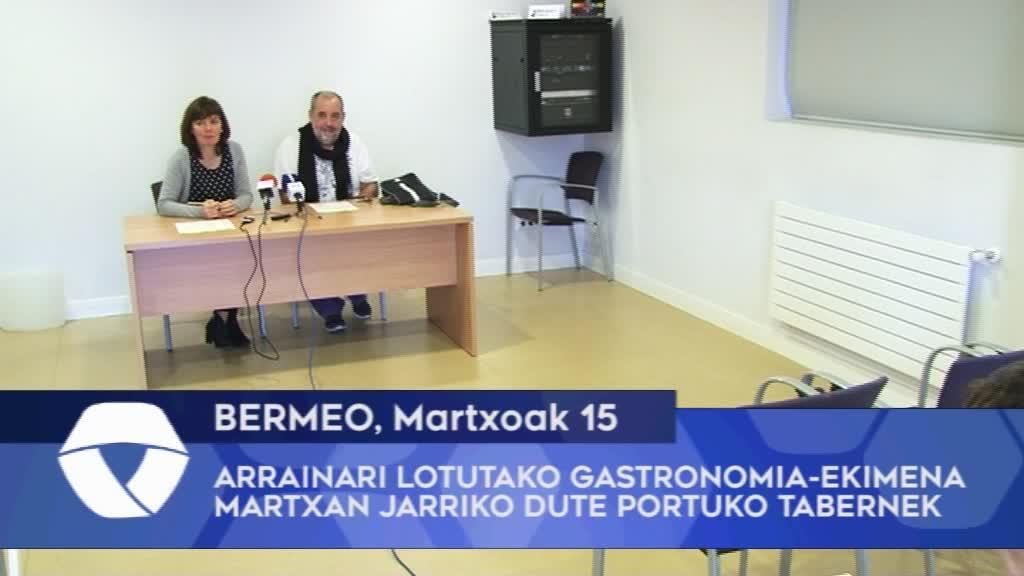 Arrainari lotutako gastronomia-ekimena martxan jarriko dute Bermeoko portuko tabernek