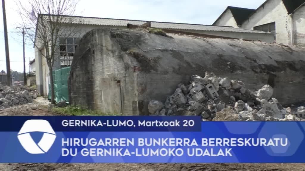 Hirugarren bunkerra berreskuratuko du Gernika-Lumoko Udalak