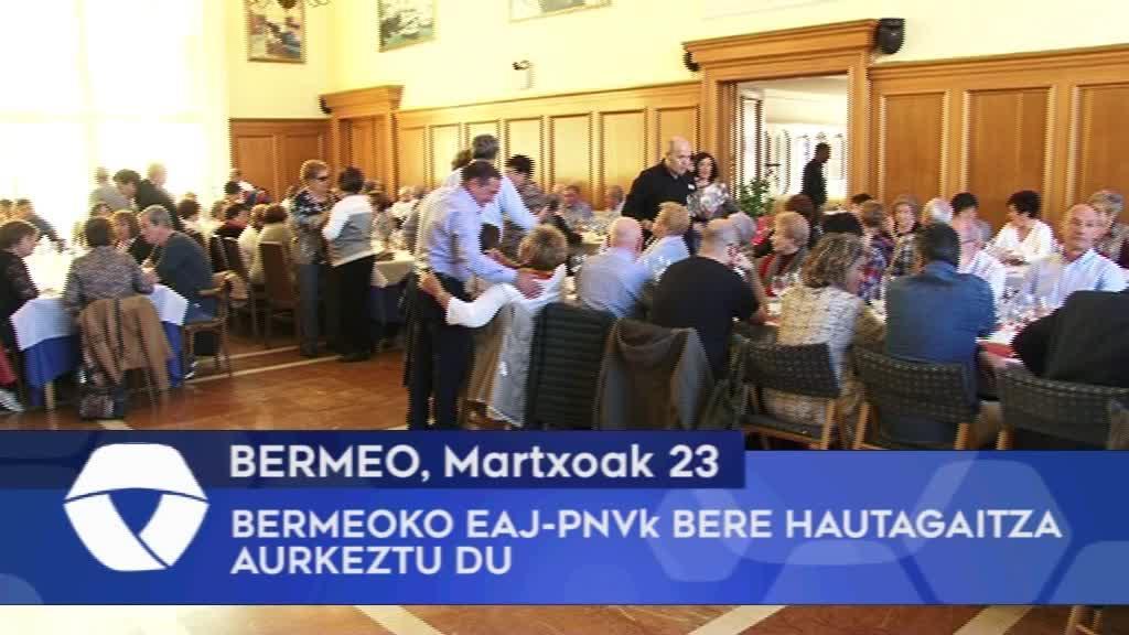 Bermeoko EAJ-PNVk bere hautagaitza aurkeztu du