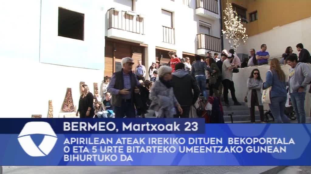 Apirilean ateak irekiko dituen Bekoportala 0 eta 5 urte bitarteko umeentzako gunean bihurtuko da