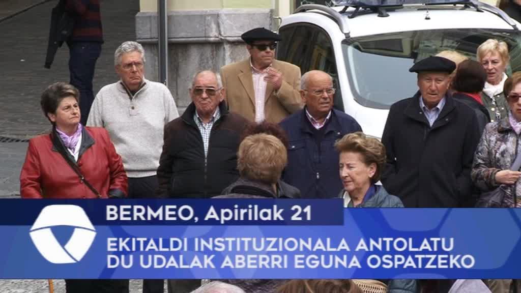 Ekitaldi instituzionala antolatu du Bermeoko Udalak Aberri Eguna ospatzeko
