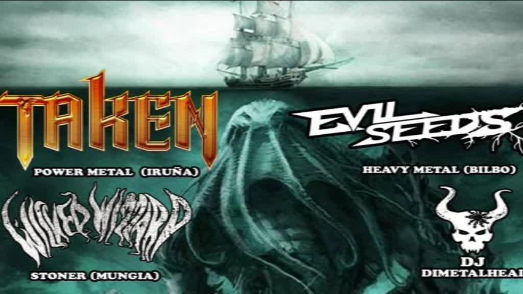 TAKEN, WICKED WIZARD ETA EVIL SEEDS IZANGO DIRA MAIATZAREN 18KO METAL FABRIKAN