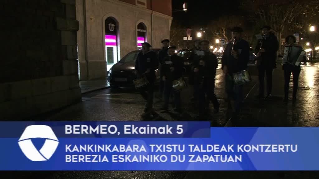 Bermeoko Kankinkabara txistu taldeak kontzertu berezia eskainiko du zapatuan