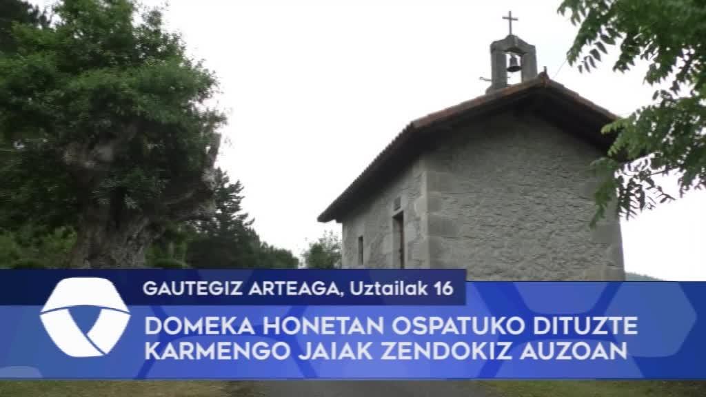 Domeka honetan ospatuko dituzte Karmengo jaiak Gautegiz Arteagako Zendokiz auzoan
