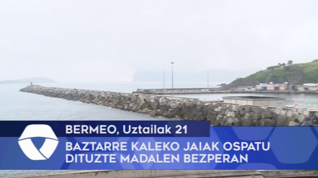 Baztarre kaleko jaiak ospatu dituzte Bermeon Madalen bezperan