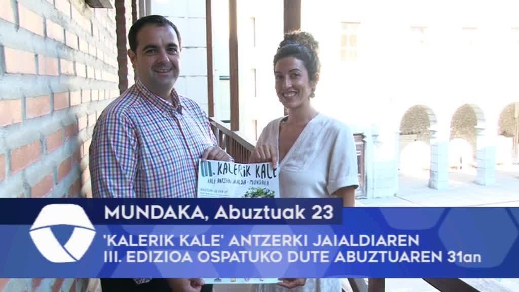 Kalerik Kale antzerki jaialdiaren III. edizioa ospatuko dute abuztuaren 31an Mundakan