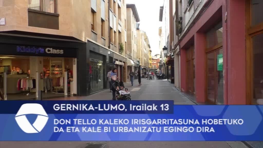 Don Tello kaleko irisgarritasuna hobetuko da eta kale bi urbanizatu egingo dira