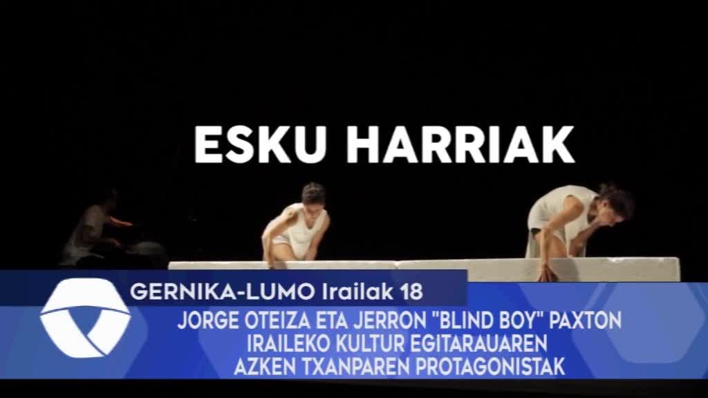 Jorge Oteiza eta Jerron -BLIND BOY- Paxton iraileko kultur egitarauaren azken txanparen protagonistak