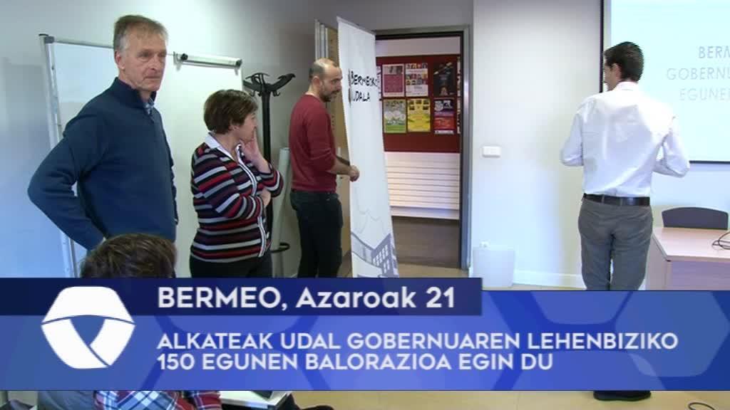 Bermeoko alkateak Udal Gobernuaren lehenbiziko 150 egunen balorazioa egin du