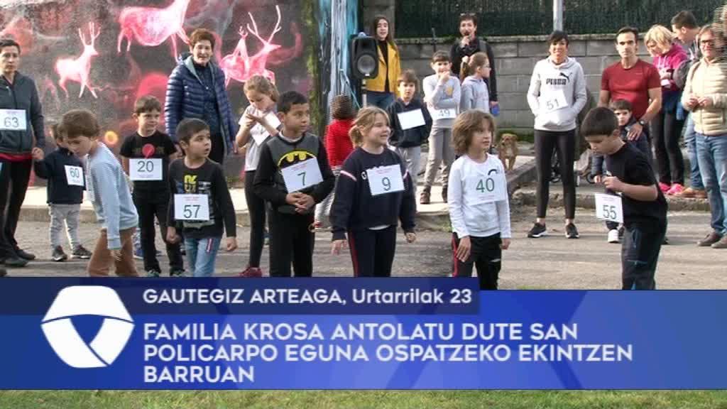 Familia Krosa antolatu dute Gautegiz Arteagan San Policarpo eguna ospatzeko ekintzen barruan