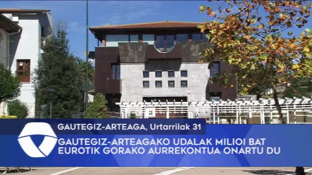 Gautegiz-Arteagako Udalak milioi bat eurotik gorako aurrekontua onartu du