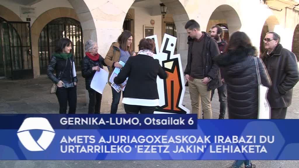 Amets Ajuriagoxeaskoak irabazi du urtarrileko ‘Ezetz Jakin’ lehiaketa