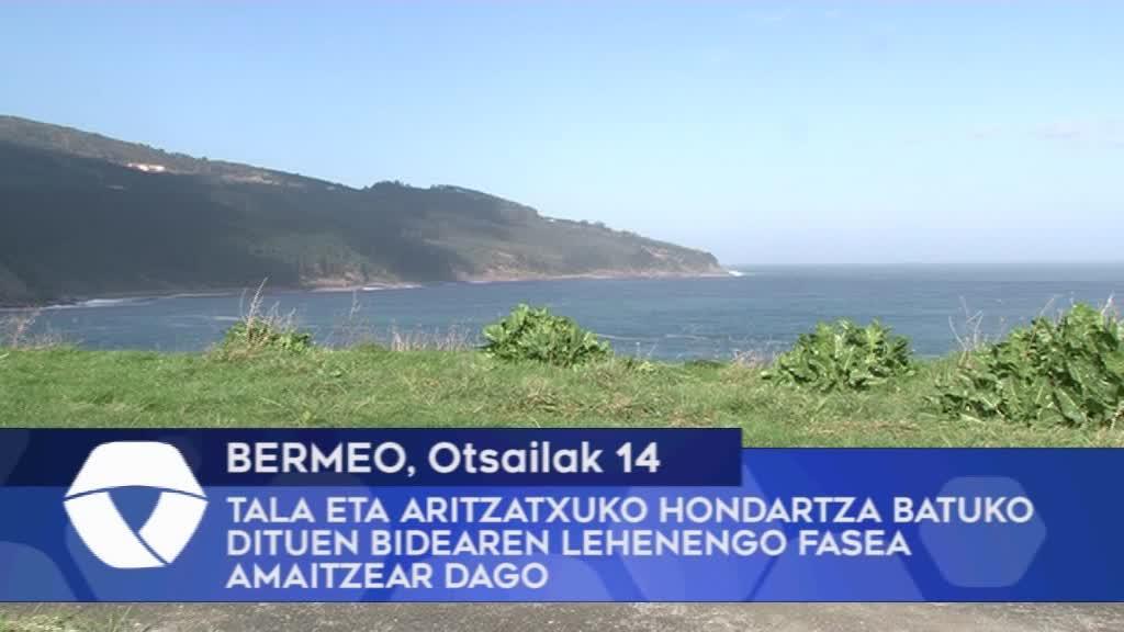 Bermeoko Tala eta Aritzatxuko hondartza batuko dituen bidearen lehenengo fasea amaitzear dago
