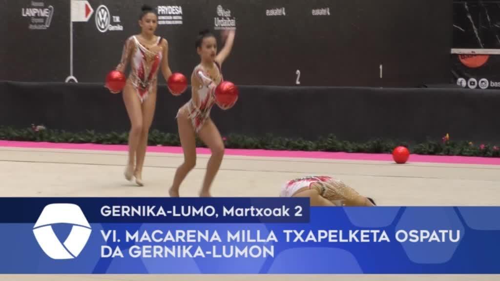 Gimnasia erritmikoko VI. Macarena Milla txapelketa ospatu da Gernika Lumon