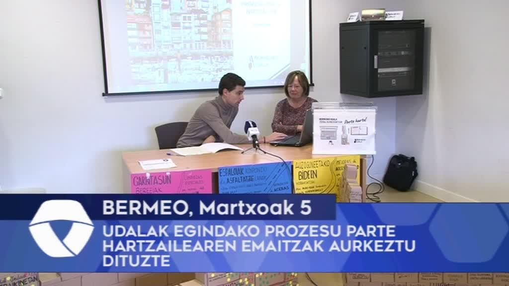 Bermeoko Udalak egindako prozesu parte hartzailearen emaitzak aurkeztu dituzte