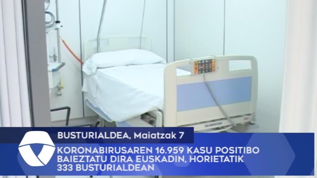 Koronabirusaren 16.959 kasu positibo baieztatu dira Euskadin, horietatik 333 Busturialdean