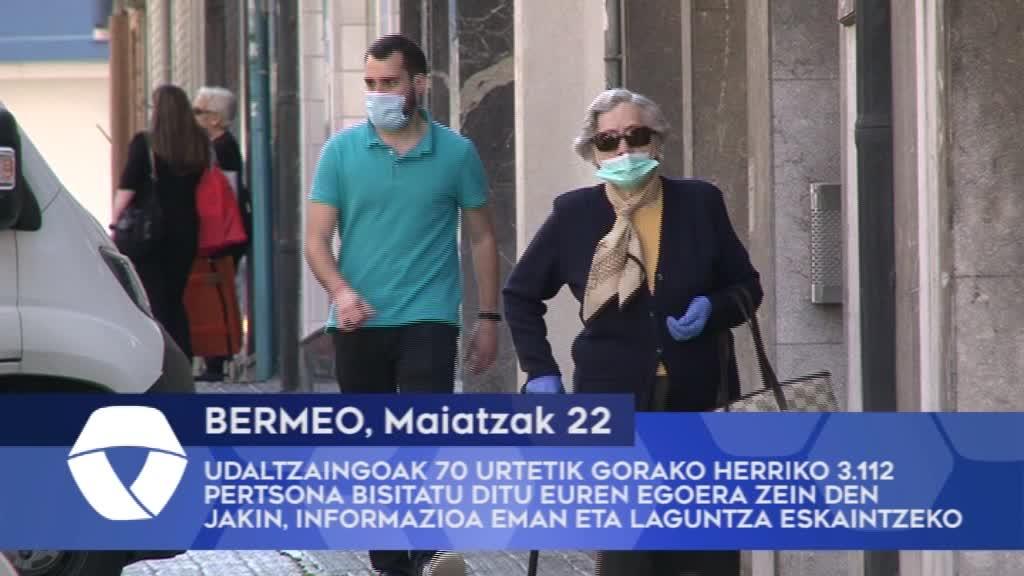 Udaltzaingoak 70 urtetik gorako herriko 3.112 pertsona bisitatu ditu euren egoera zein den jakin informazioa eman eta laguntza eskaintzeko