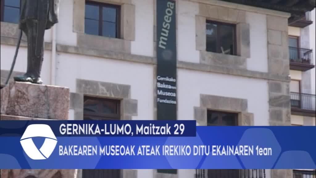 Bakearen Museoak ateak irekiko ditu ekainaren 1ean