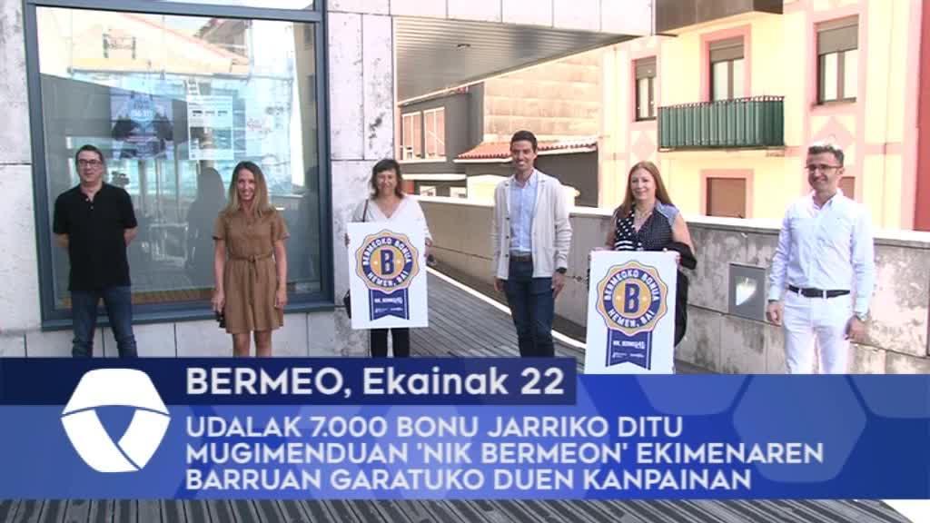 Bermeoko Udalak 7.000 bonu jarriko ditu mugimenduan ‘Nik Bermeon’ ekimenaren barruan garatuko duen kanpainan