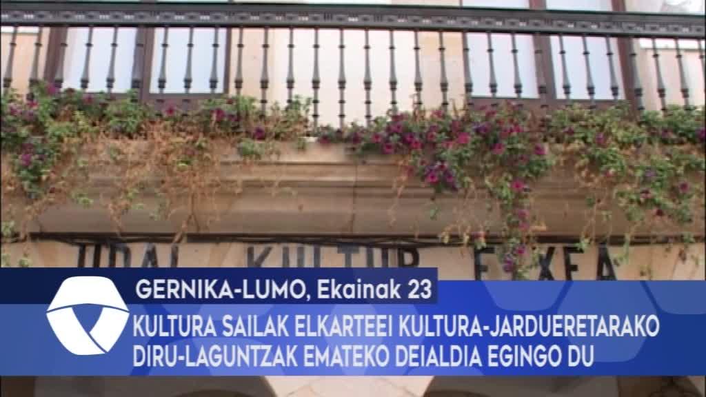 Kultura Sailak elkarteei kultura-jardueretarako diru-laguntzak emateko deialdia egingo du