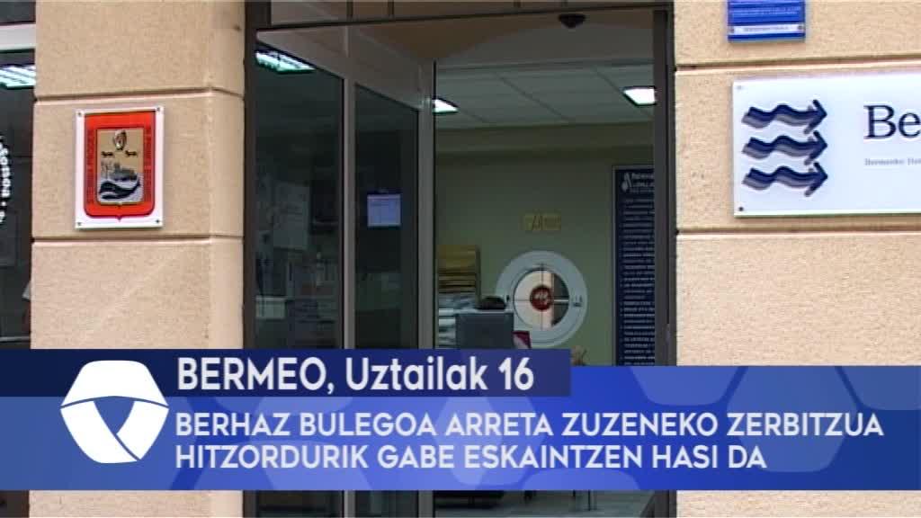 Berhaz bulegoa arreta zuzeneko zerbitzua hitzordurik gabe eskaintzen hasi da