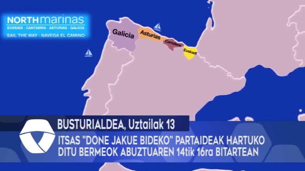 Itsas “Done Jakue Bideko” partaideak hartuko ditu Bermeok abuztuaren 14tik 16ra bitartean