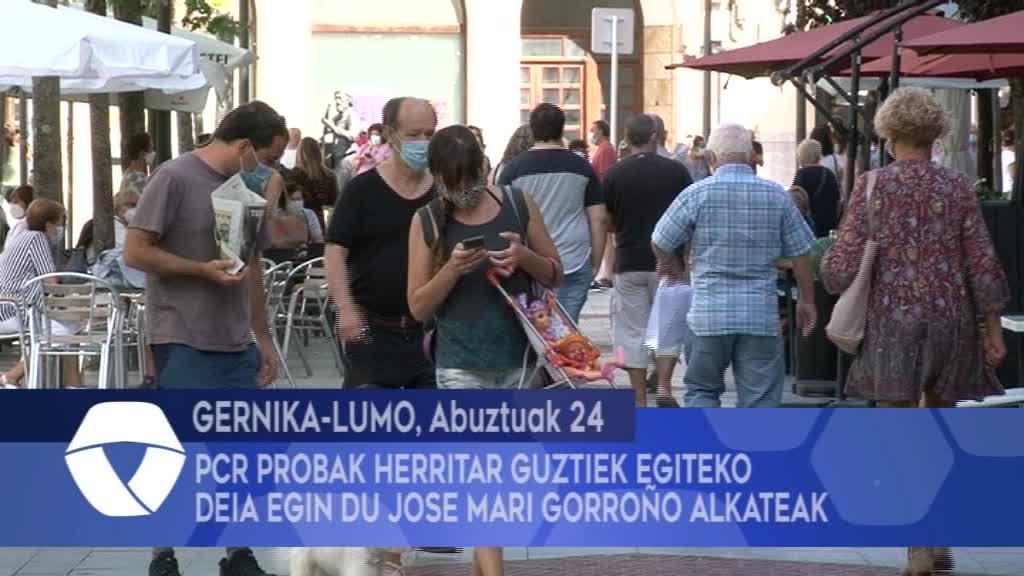 PCR probak herritar guztiek egiteko deia egin du Jose Mari Gorroño alkateak