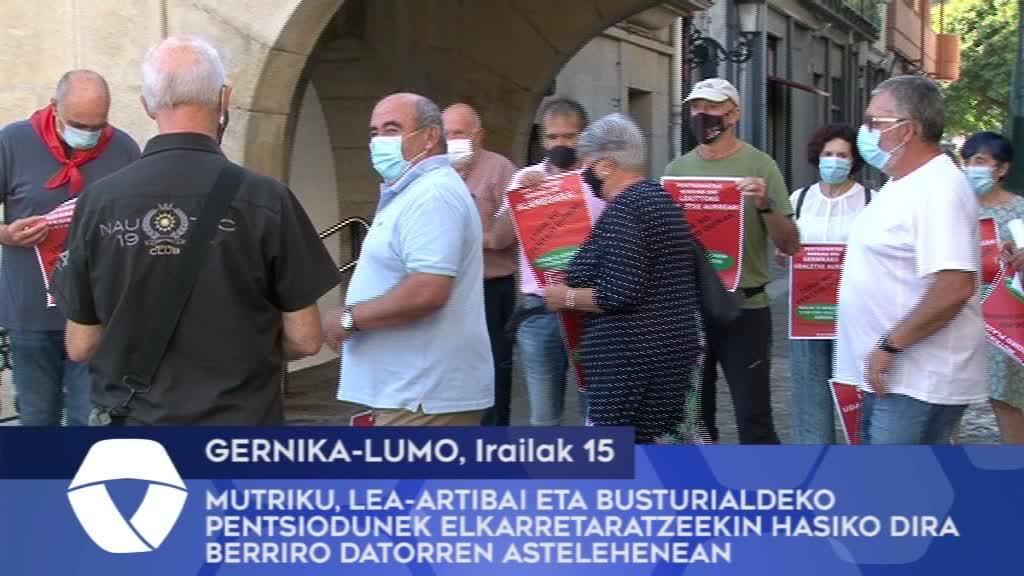 Mutriku, Lea-Artibai eta Busturialdeko pentsiodunek elkarretaratzeekin hasiko dira berriro datorren astelehenean