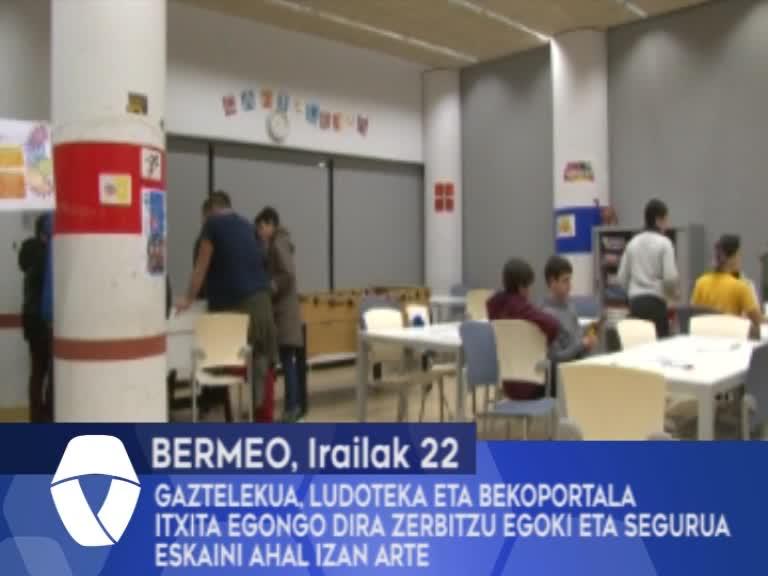 Bermeoko Gaztelekua, Ludoteka eta Bekoportala itxita egongo dira zerbitzu egoki eta segurua eskaini ahal izan arte