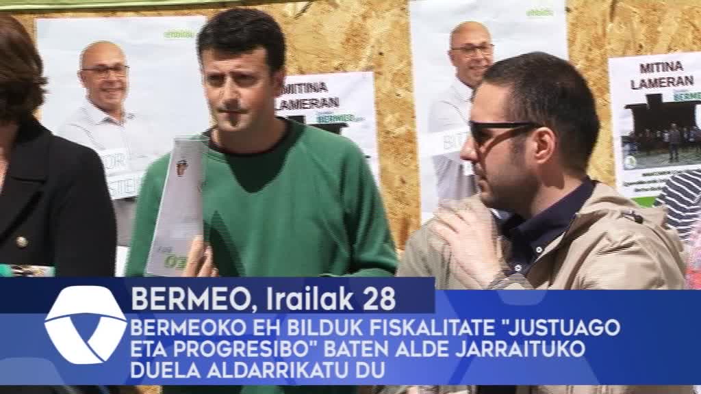 Bermeoko EH Bilduk fiskalitate justuago eta progresibo baten alde jarraituko duela aldarrikatu du