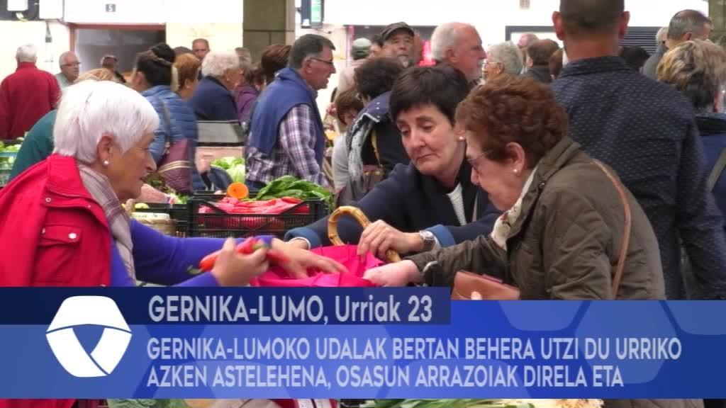 Gernika-Lumoko Udalak bertan behera utzi du Urriko Azken Astelehena osasun arrazoiak direla eta