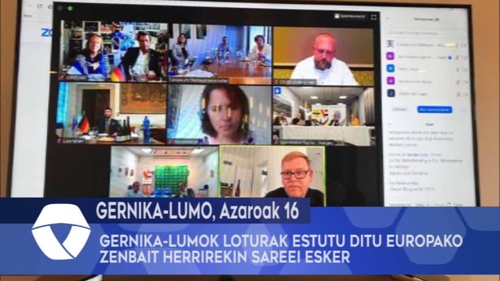 Gernika-Lumok loturak estutu ditu Europako zenbait herrirekin sareei esker