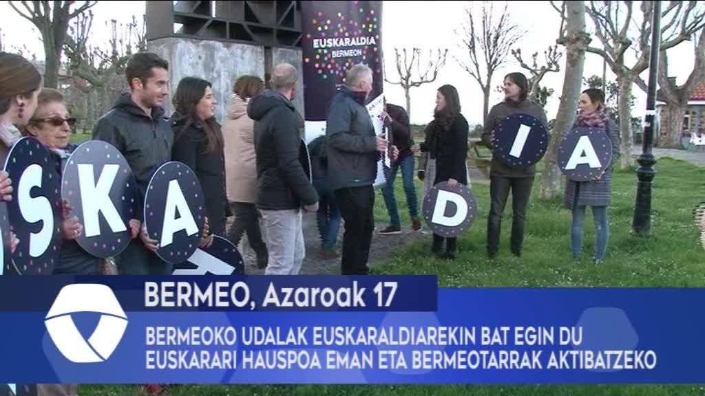 Bermeoko Udalak Euskaraldiarekin bat egin du euskarari hauspoa eman eta bermeotarrak aktibatzeko