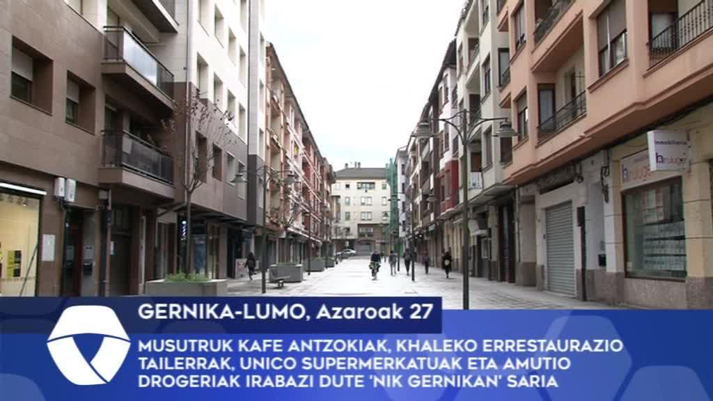 Musutruk Kafe Antzokiak, Khaleko errestaurazio tailerrak, Unico Supermerkatuak eta Amutio Drogeriak irabazi dute ‘Nik Gernikan’ saria