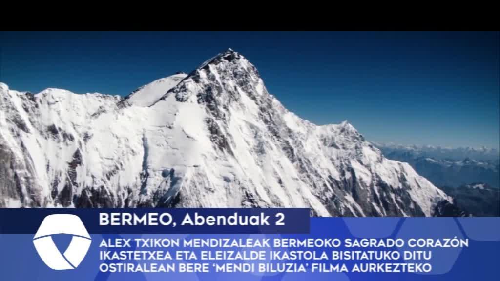 Alex Txikon mendizaleak Bermeoko Sagrado Corazón Ikastetxea eta Eleizalde Ikastola bisitatuko ditu ostiralean bere ‘Mendi biluzia’ filma aurkezteko