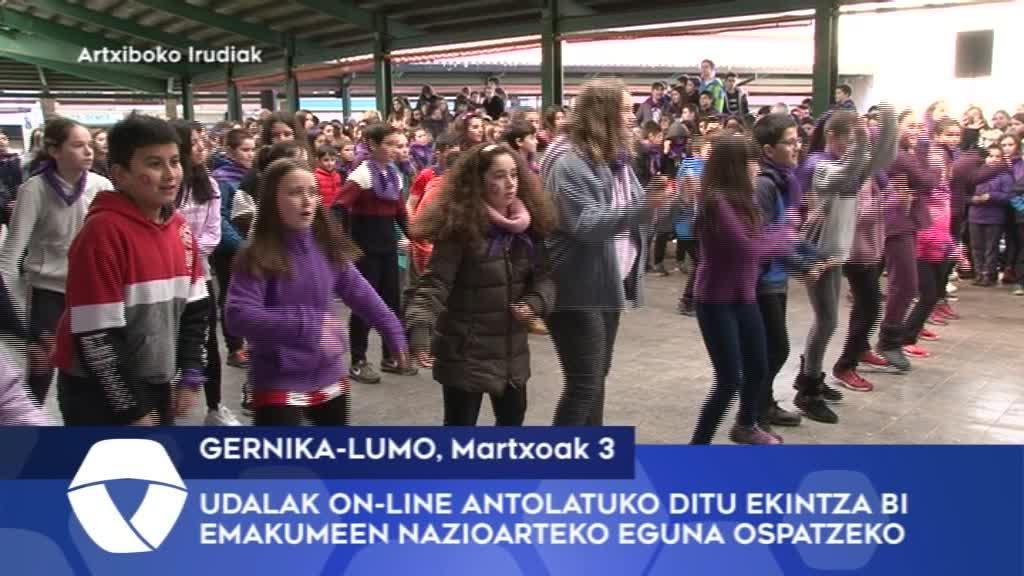 Gernika-Lumoko Udalak on-line antolatuko ditu ekintza bi Emakumeen Nazioarteko Eguna ospatzeko