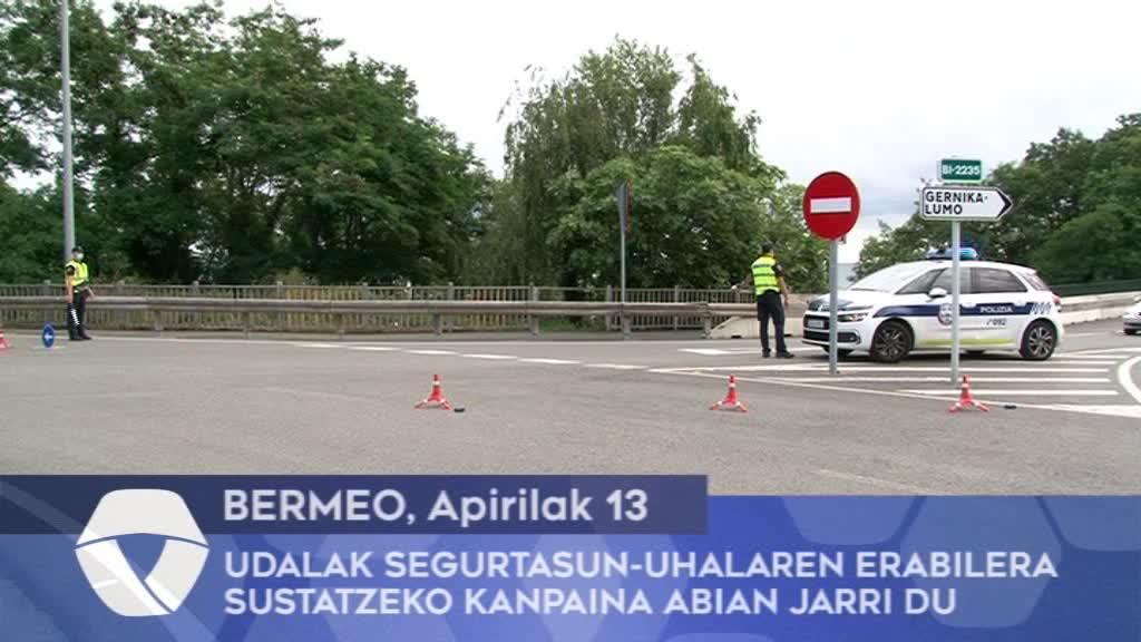 Bermeoko Udalak segurtasun-uhalaren erabilera sustatzeko kanpaina abian jarri du